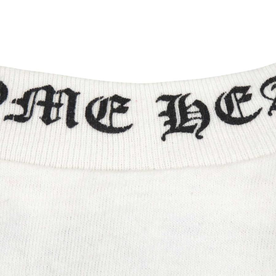 クロムハーツ バック クロス ネックロゴ プリント Tシャツ