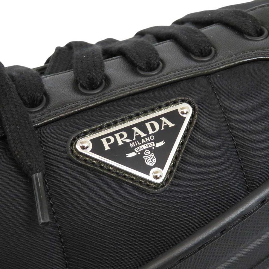 中古】PRADA / プラダ<br>RE-NYLON 三角ロゴ トライアングルプレート  
