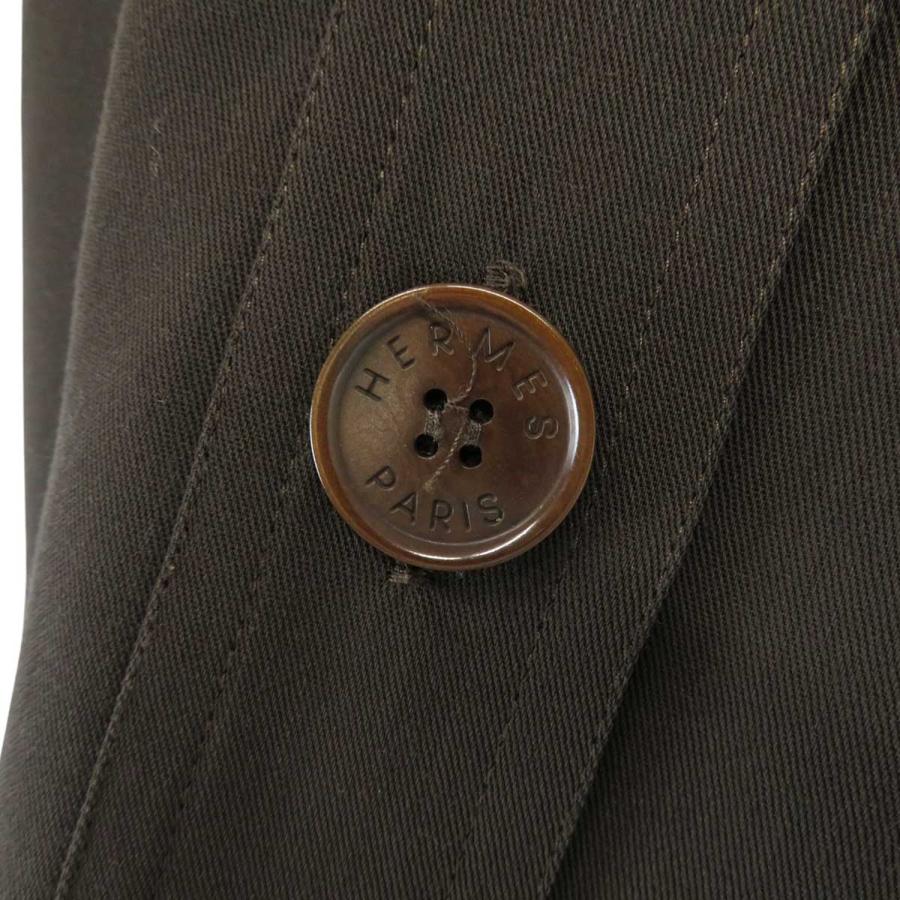 HERMES エルメス ロングスリーブ シャツ ワンピース レディース  