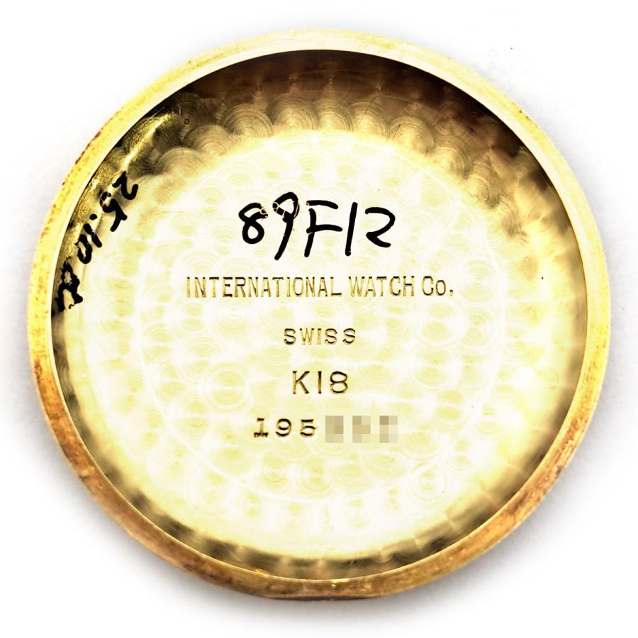 IWC SCHAFFHAUSEN オールドインター Cal.852 K18 Overhauled 自動巻き