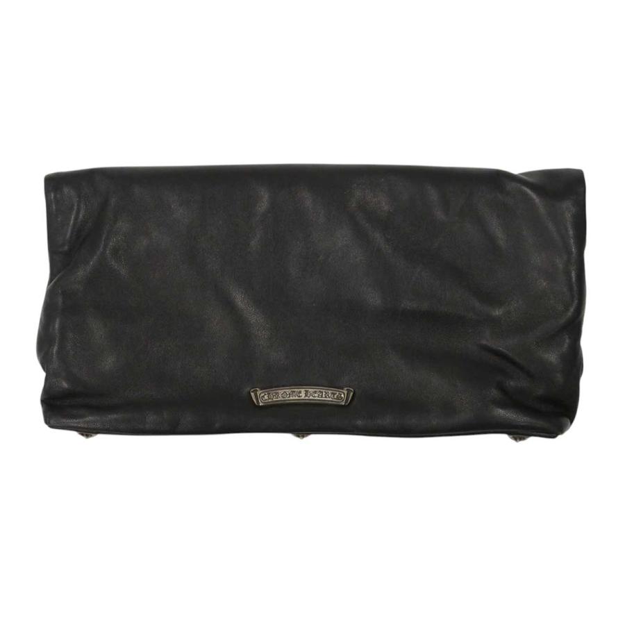 クロムハーツ ピラミッド スタッズ クラッチバッグ レザー SV925 ユニ  