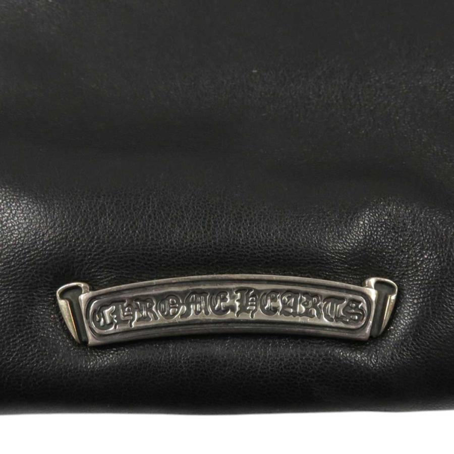 クロムハーツ ピラミッド スタッズ クラッチバッグ レザー SV925 ユニ  