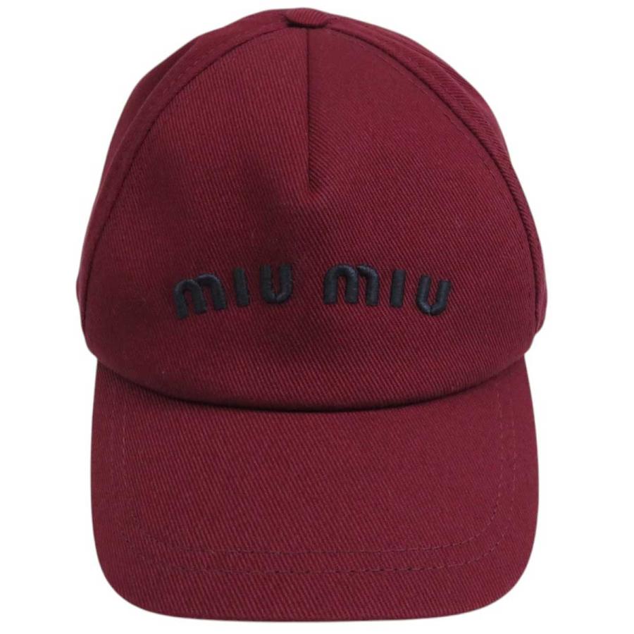 miu ミュウミュウ ロゴ エンブロイダリー キャップ 5HC179 ユニ