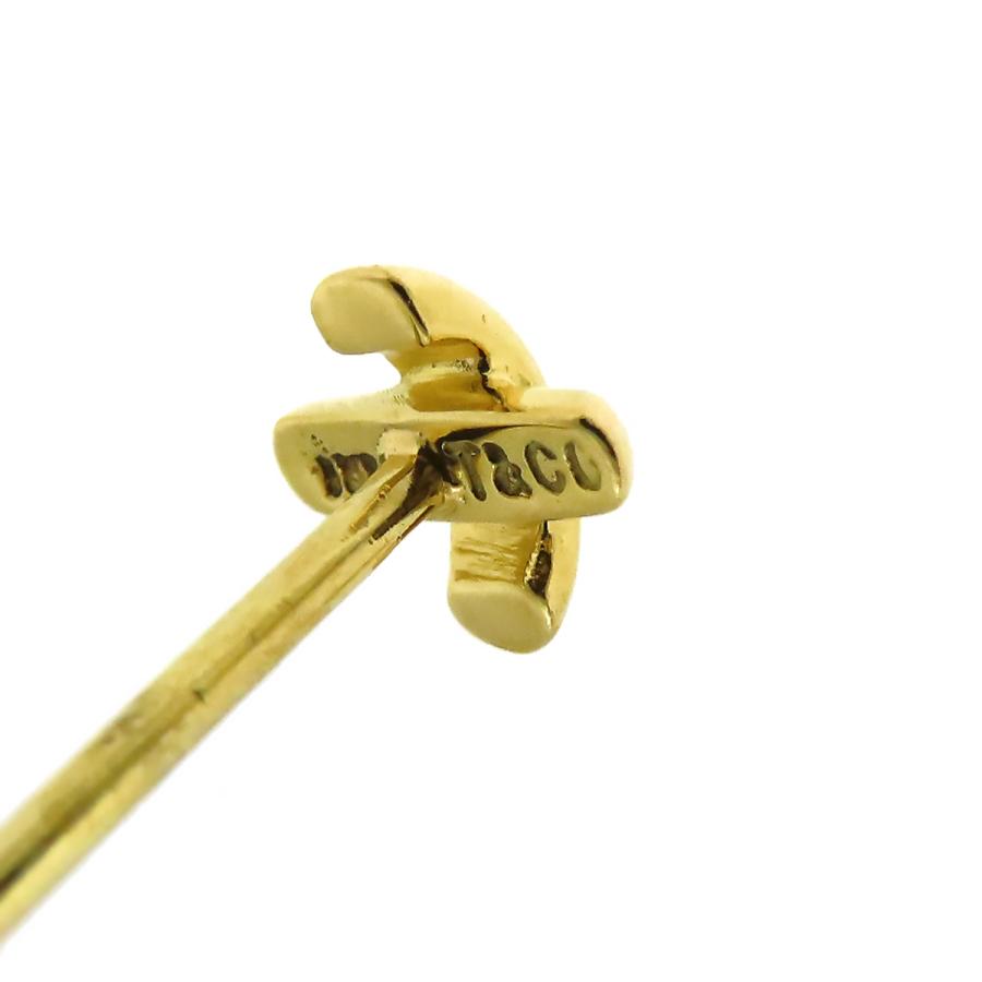 TIFFANY&Co. ティファニー クロスステッチ ピアス 片耳用 18K