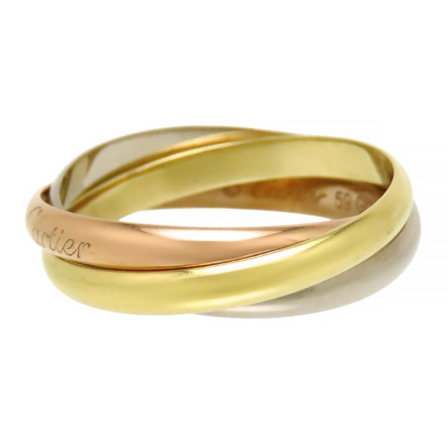 Cartier カルティエ トリニティ リング SM #59 Au750 (K18YG