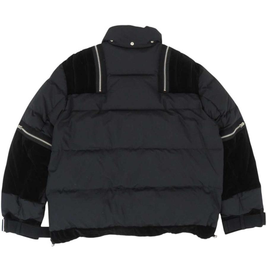 sacai / ダウンジャケット/3/ポリエステル/BLK/無地/18-01805M sacai（サカイ） SWITCHED DOWN JACKET 切替 ダウンジャケット 18