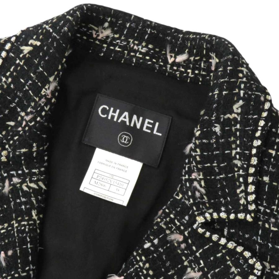 シャネルCHANEL ツイードテーラードジャケット ヴィンテージ 36 CHANEL シャネル ココマーク エンブレム ツイード テーラード