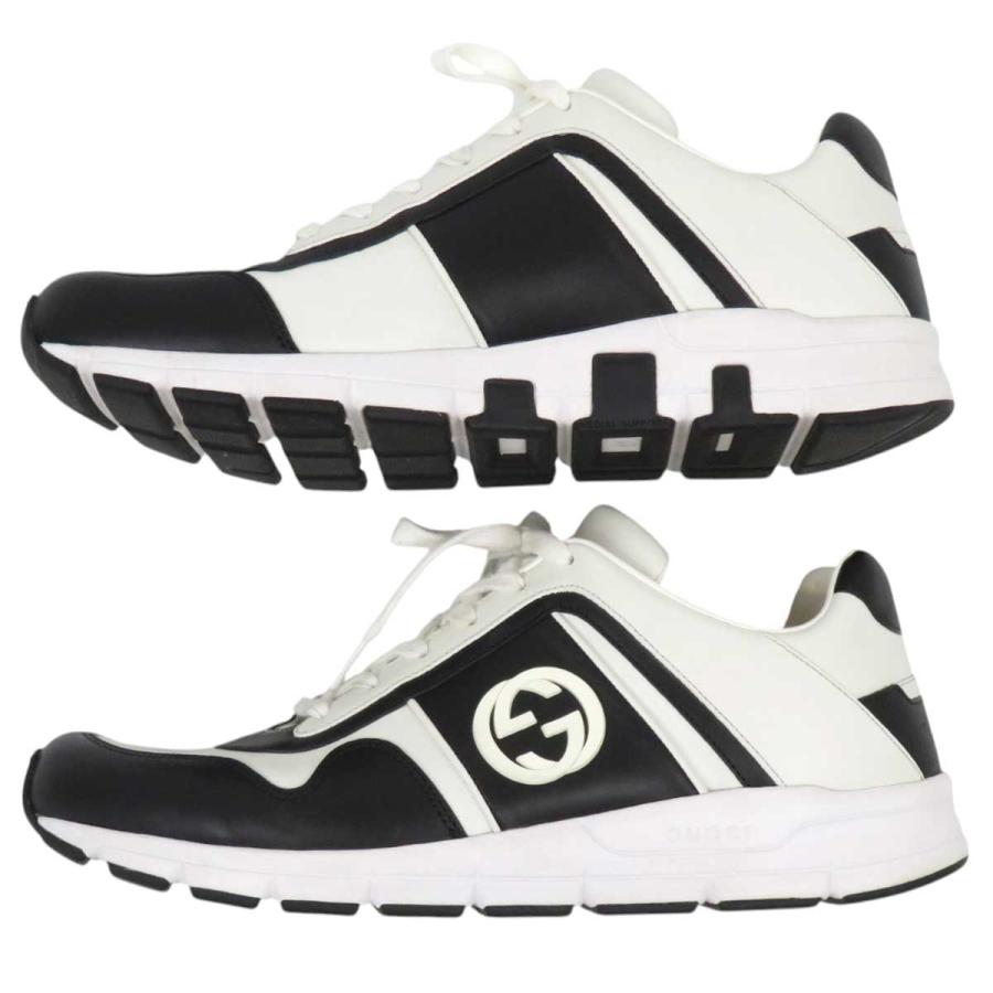 GUCCI（グッチ） インターロッキングG ローカット レザー スニーカー