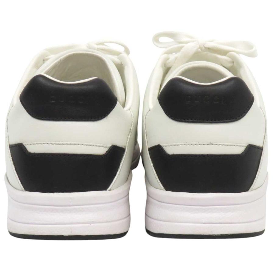 グッチ ローカットスニーカー インターロッキング レザー 白 サイズ7 GUCCI（グッチ） インターロッキングG ローカット レザー スニーカー