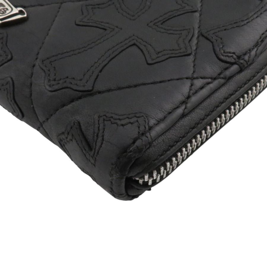 オフライン鑑定済み クロムハーツ キルテッドクロスウォレット マルチ