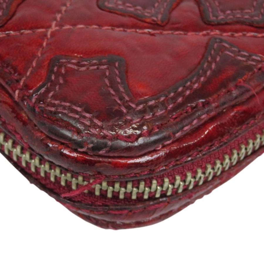 Tastyi　クロムハーツ 　セメタリークロスキルティングレザーウォレット CHROME HEARTS クロムハーツ キルテッドシリーズ CHクロス