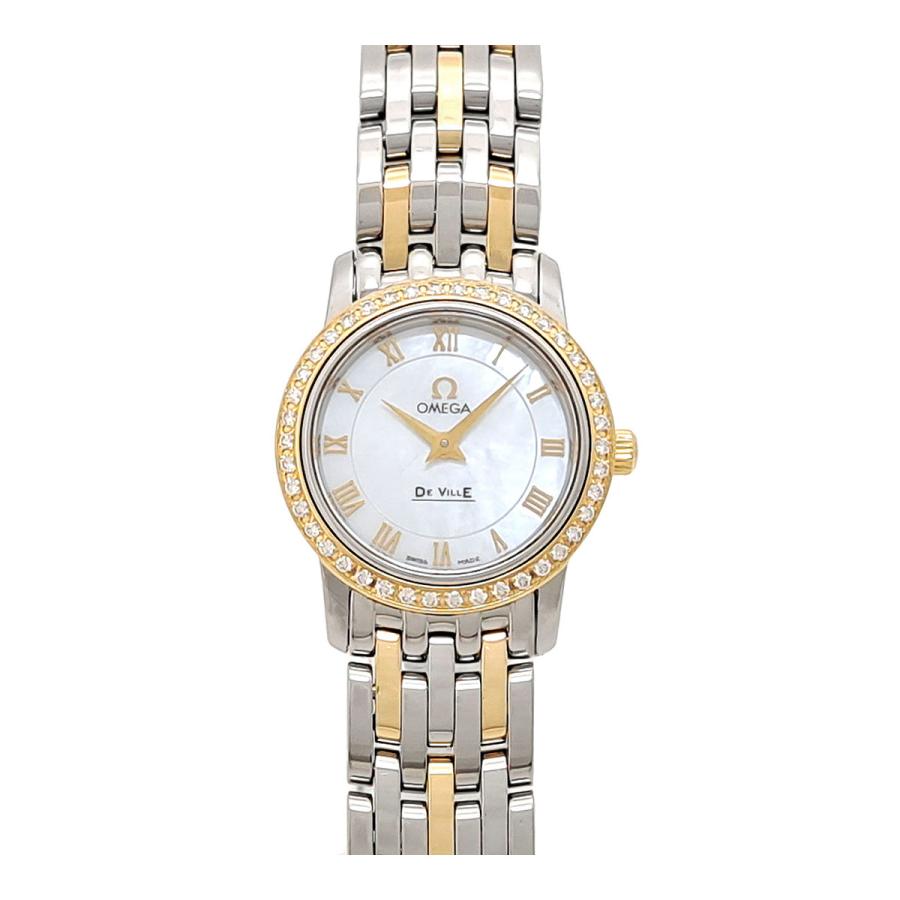 OMEGA オメガ デビル プレステージ ダイヤベゼル 4375.71 クオーツ  