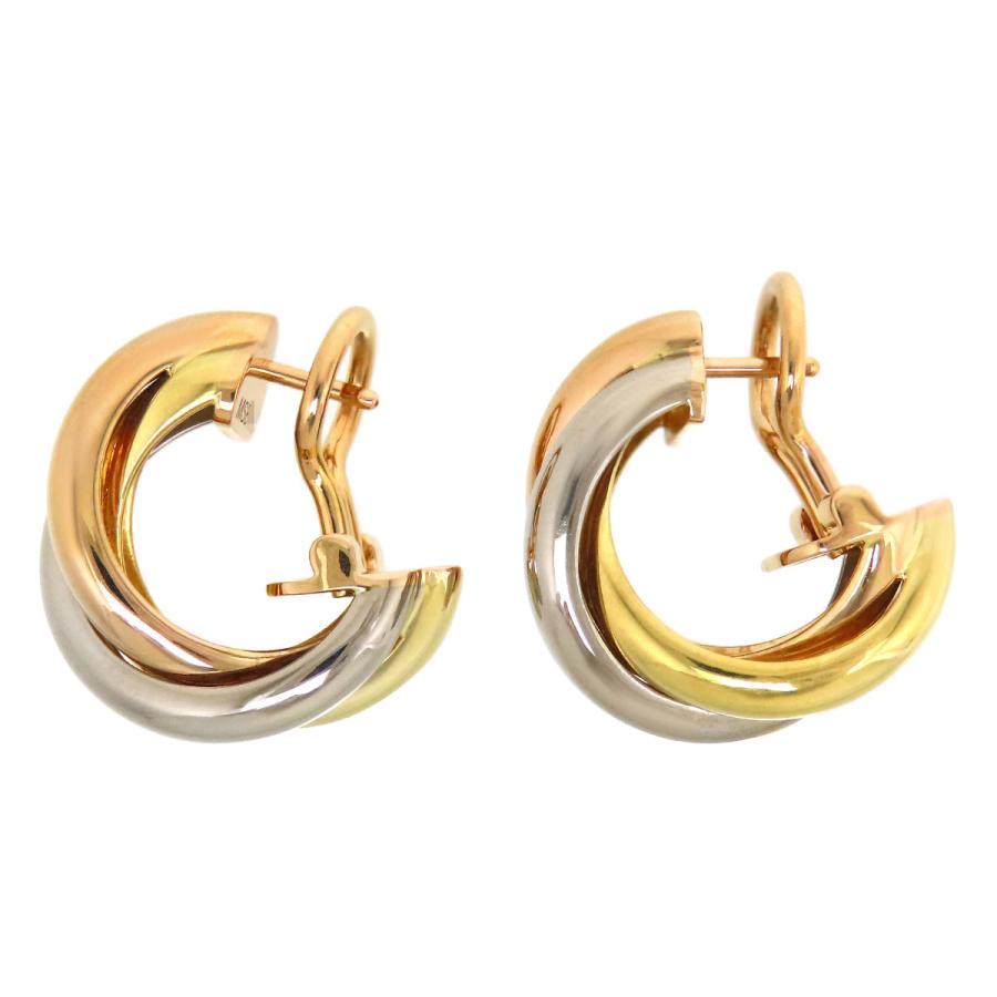 Cartier カルティエ トリニティ ピアス CR80083231 Au750 (K18YG