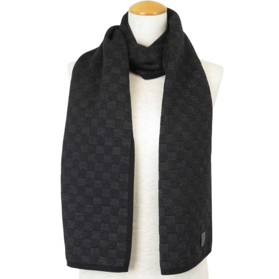 LOUIS VUITTON ダミエ柄 カシミヤ混マフラー M75129 LOUIS VUITTON ダミエ柄 カシミヤ混マフラー M75129 マフラー・ダミエ