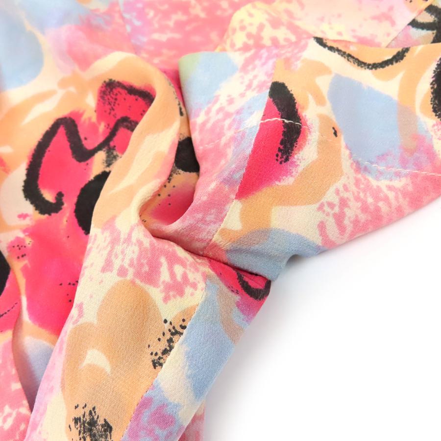 CHANEL（シャネル） ココマーク 花柄 シルク クロップド 半袖シャツ