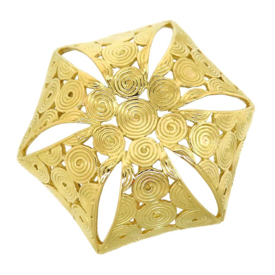 TIFFANY&Co. ティファニー ヴィンテージ ブローチ 18K (K18YG) ユニ  