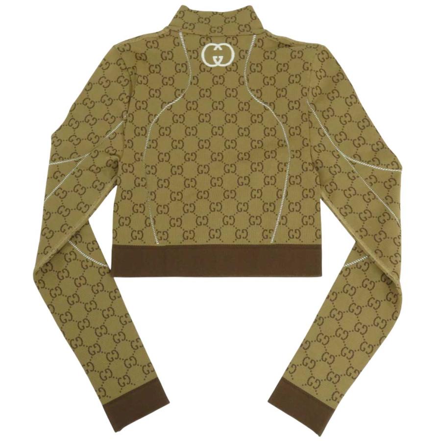 GUCCI グッチ GG ハーフジップ クロップド ジャージ トップ 715524