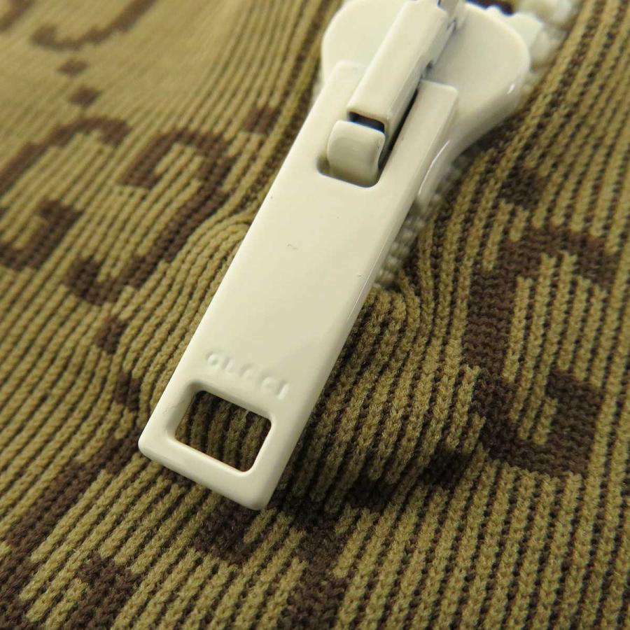 GUCCI（グッチ） GG ハーフジップ クロップド ジャージ トップ 715524