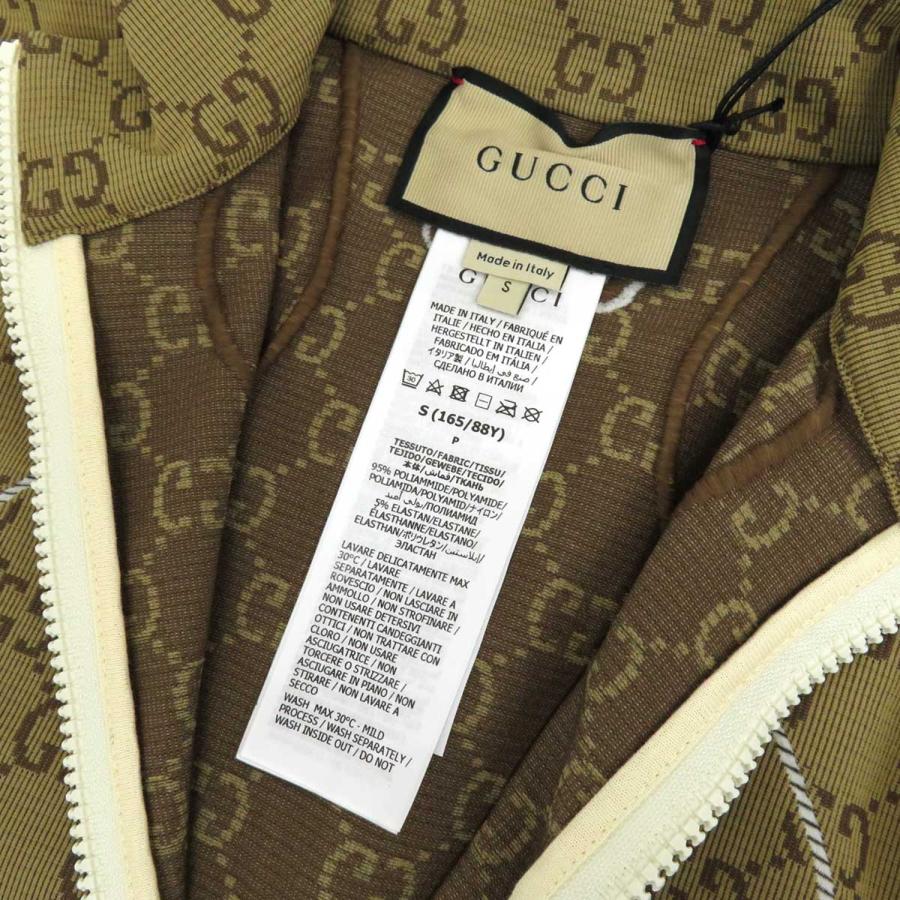 GUCCI（グッチ） GG ハーフジップ クロップド ジャージ トップ 715524