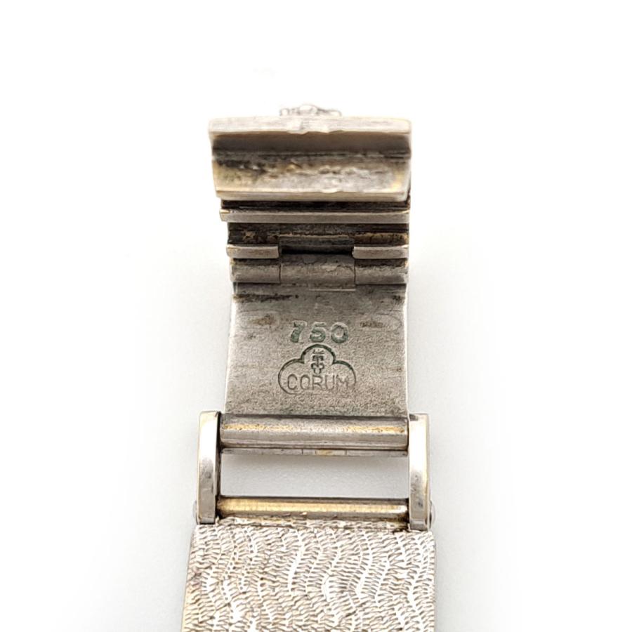 CORUM（コルム） ラウンド 孔雀羽ダイヤル 手巻き ホワイトゴールド