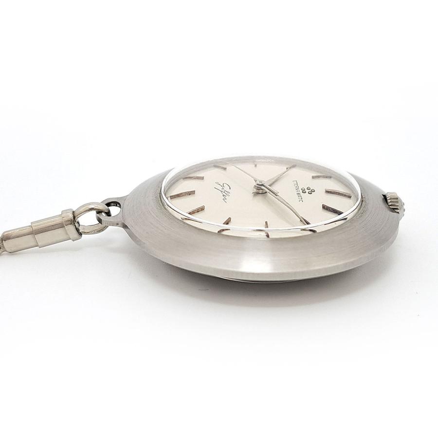 エテルナ エテルナマチック 懐中時計 自動巻き ステンレススティール