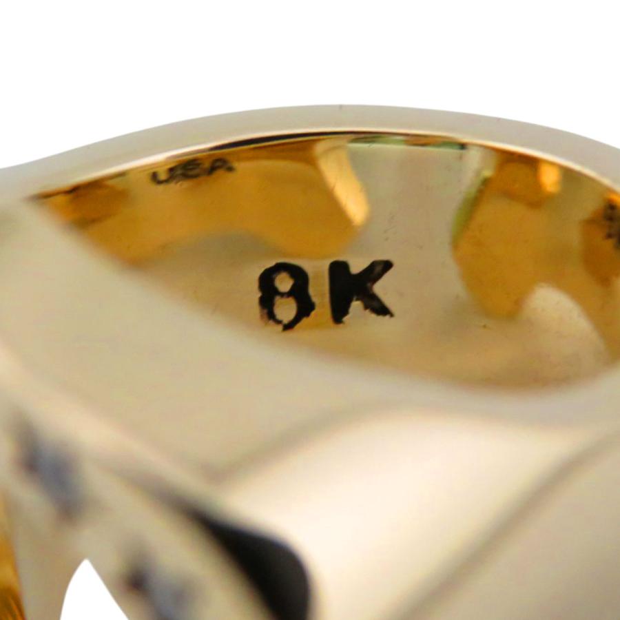 テンダーロイン　ホースシューリング　8k ゴールド　10号 TENDERLOIN（テンダーロイン） 8K ホースシュー ダイヤ リング チック