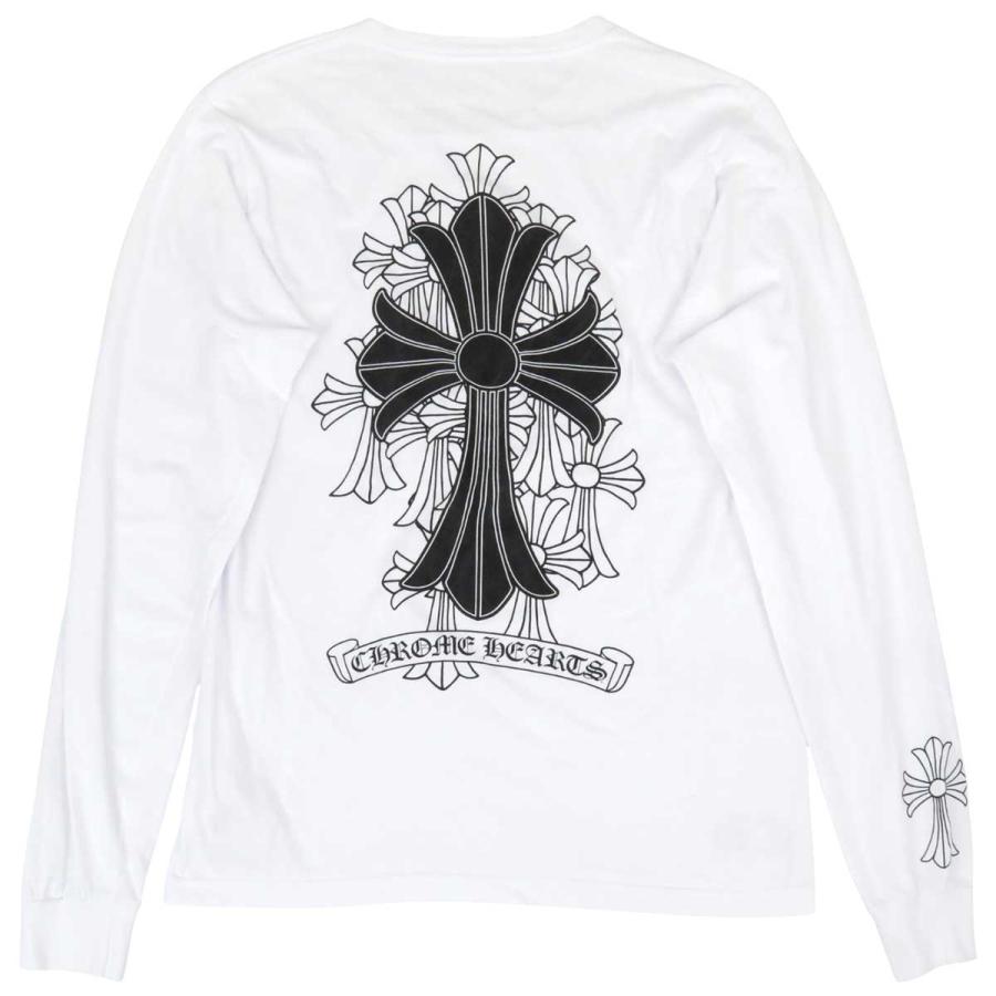 クロムハーツ　ホワイト長袖Tシャツ 12M chromehearts】クロムハーツロングTシャツ CH logo ホワイト|クロム