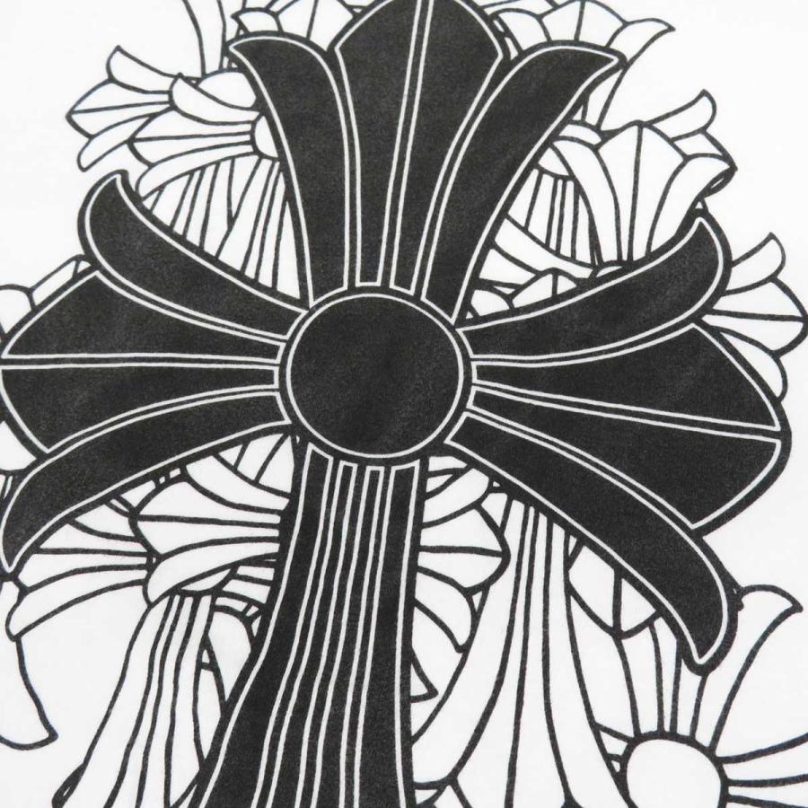 クロムハーツ セメタリークロス バック プリント ロングスリーブ T