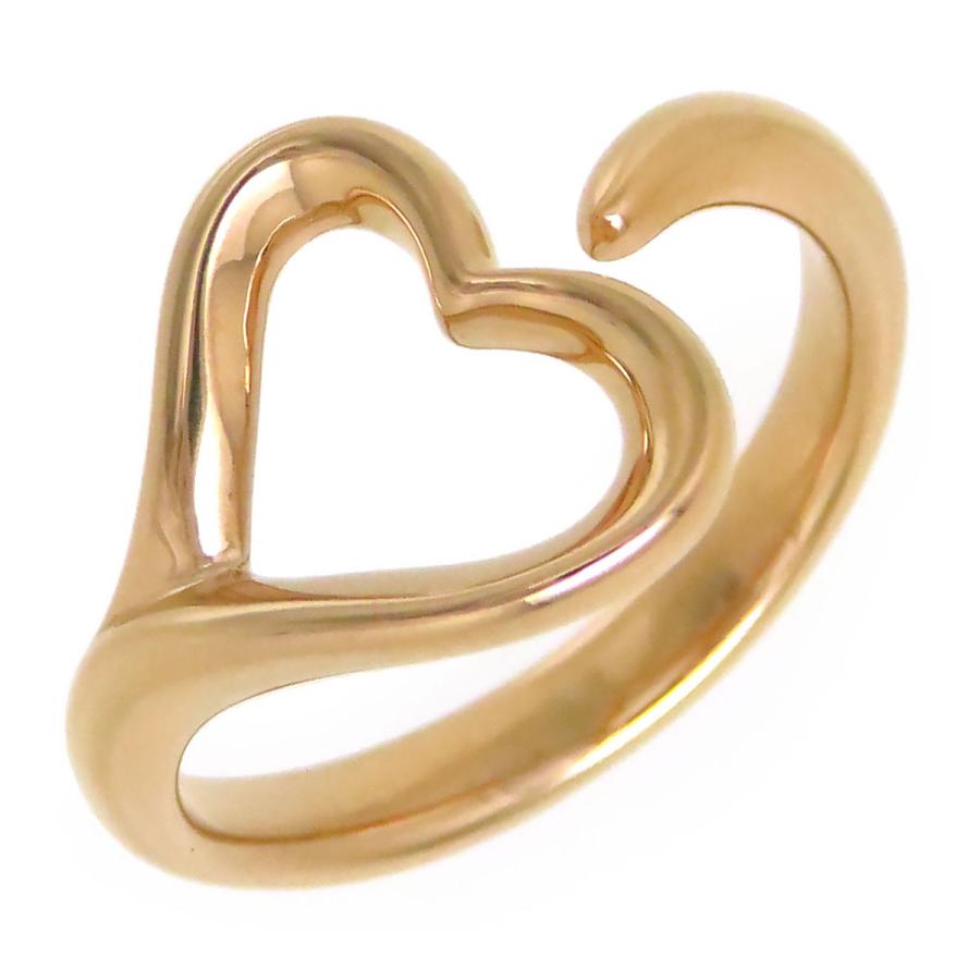 TIFFANY&Co. ティファニー オープンハート リング #9 Au750 (K18PG  