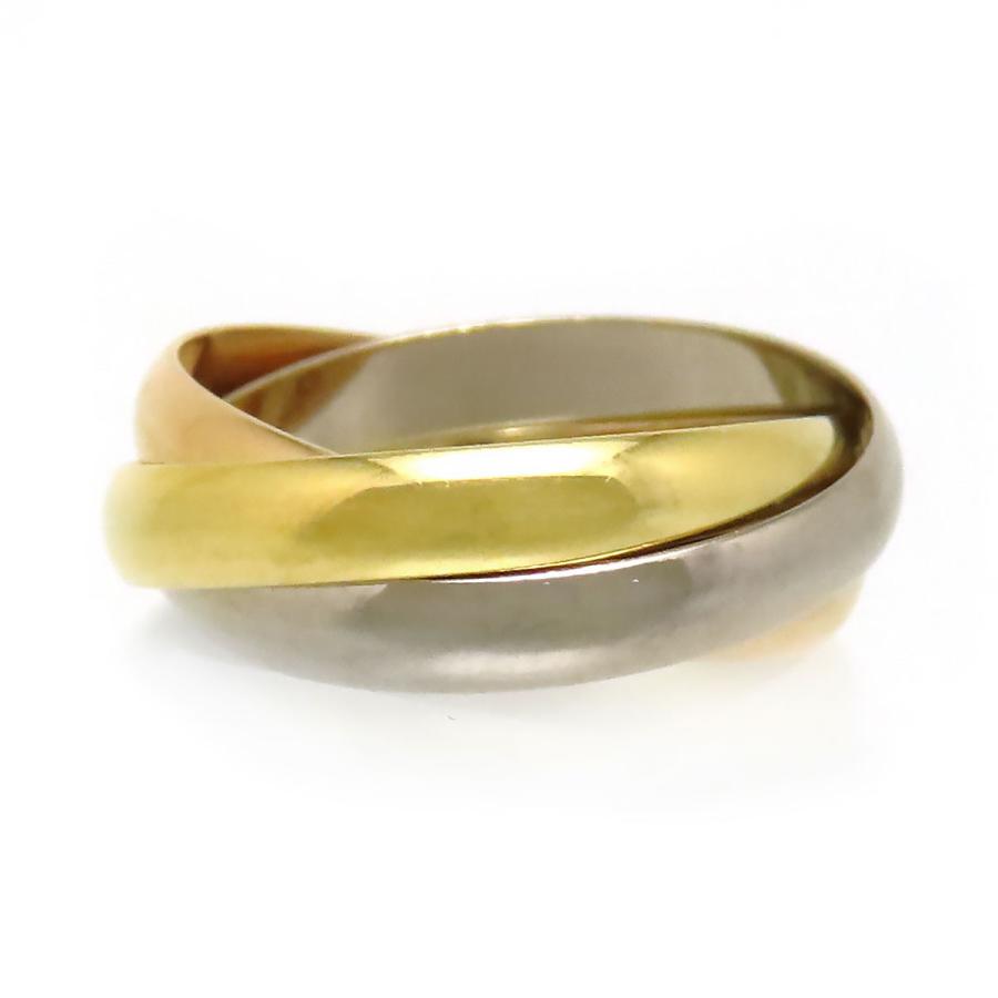 Cartier トリニティリング 750 K18 48号 Cartier カルティエ トリニティ リング XS #54 750 (K18YG K18WG