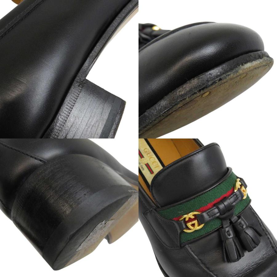 GUCCI グッチ スニーカー インターロッキング レザー ブラック 37 GUCCI（グッチ） インターロッキングG ウェブ ローファー 624316