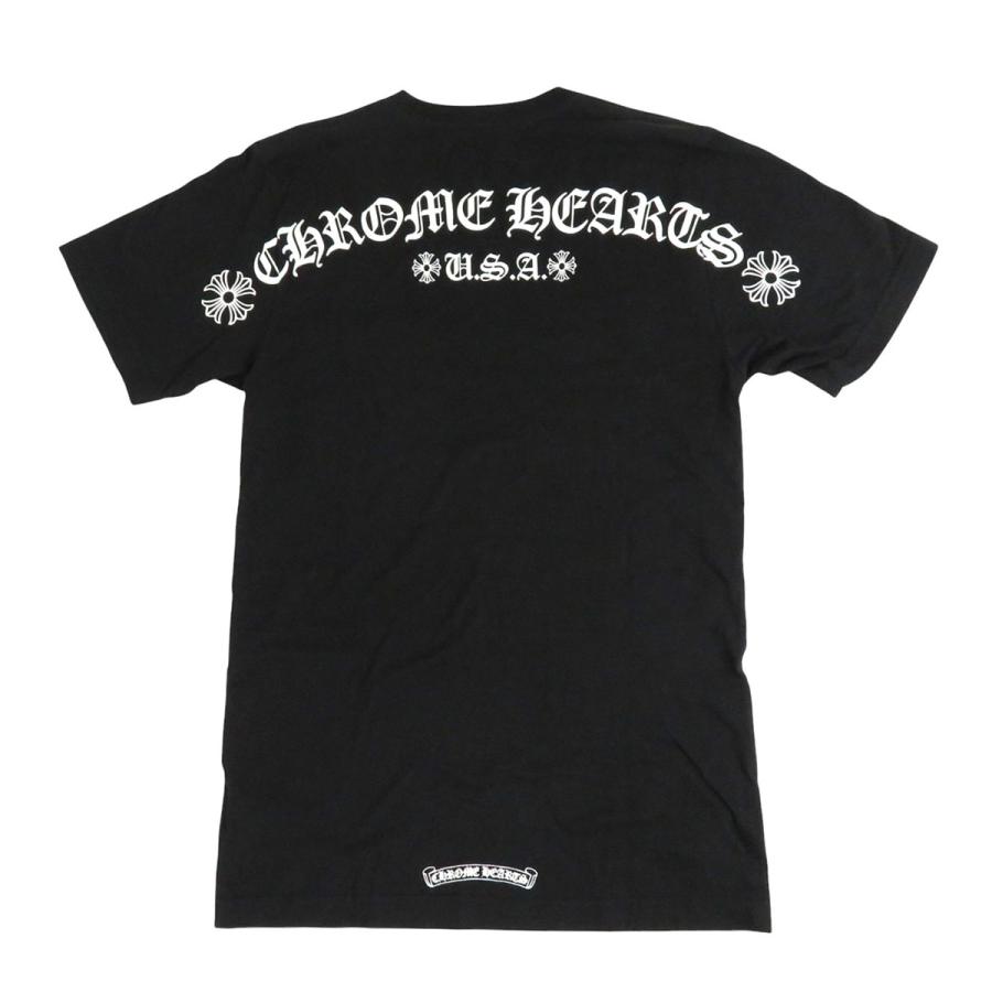 クロムハーツ バックロゴ プリント Tシャツ メンズ ブラック CHROME