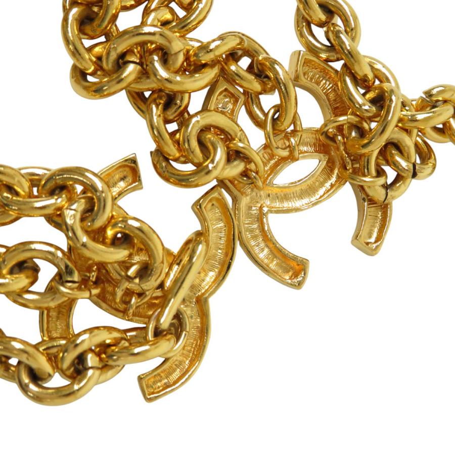 CHANEL シャネル ココマーク チェーンベルト メタル ユニセックス 中古  