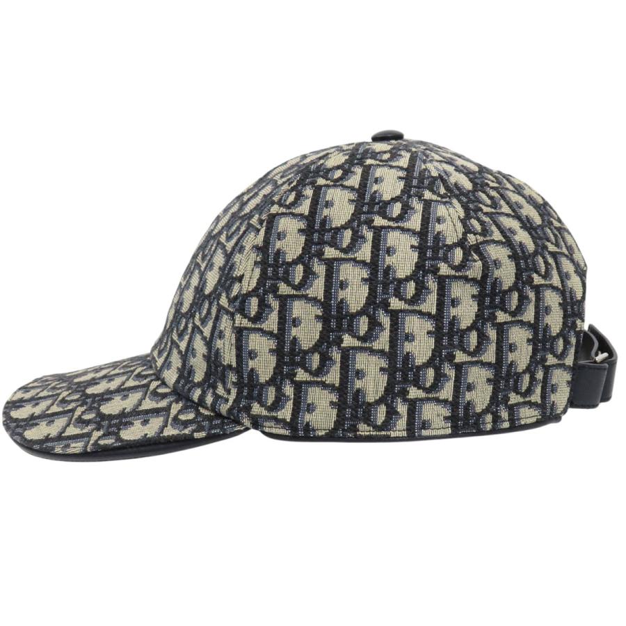 ディオール オブリーク ベースボール キャップ 113C906A4502 ユニセックス ネイビー ベージュ Dior 中古 【アパレル・小物】の画像