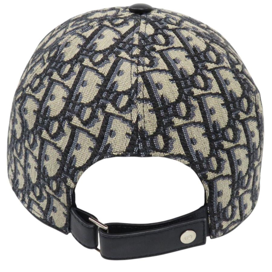 ディオール オブリーク ベースボール キャップ 113C906A4502 ユニセックス ネイビー ベージュ Dior 中古 【アパレル・小物】の画像