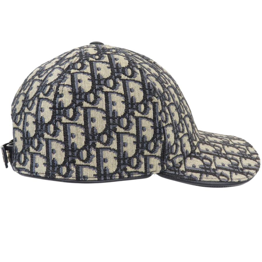 ディオール オブリーク ベースボール キャップ 113C906A4502 ユニセックス ネイビー ベージュ Dior 中古 【アパレル・小物】の画像