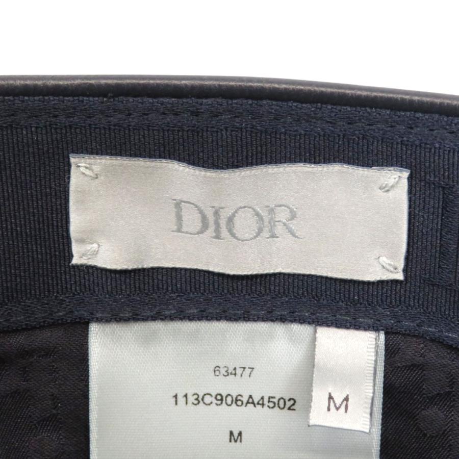 ディオール オブリーク ベースボール キャップ 113C906A4502 ユニセックス ネイビー ベージュ Dior 中古 【アパレル・小物】の画像