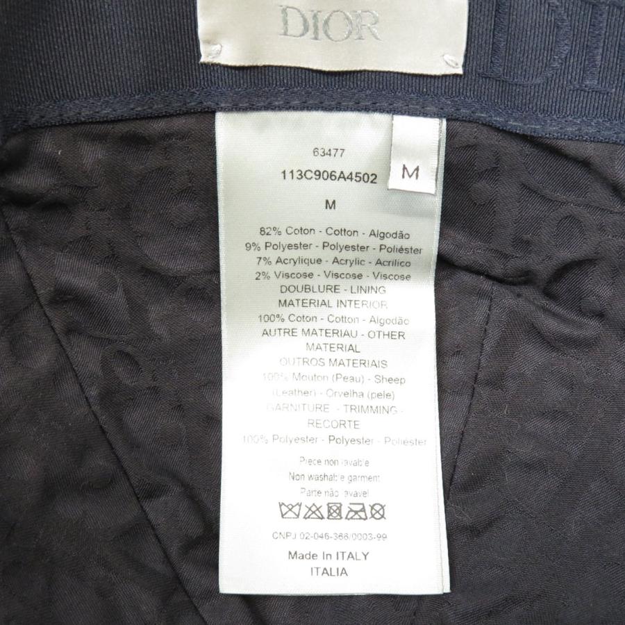 ディオール オブリーク ベースボール キャップ 113C906A4502 ユニセックス ネイビー ベージュ Dior 中古 【アパレル・小物】の画像