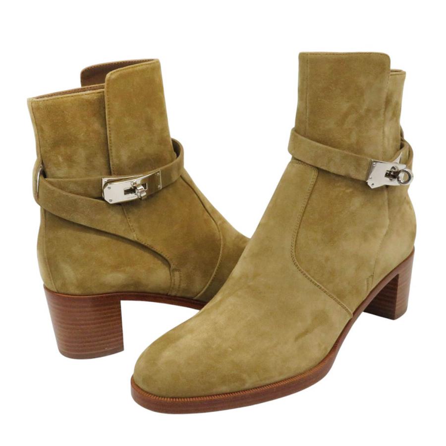 HERMES（エルメス） フレンチ ヴォーヴェロア ショートブーツ