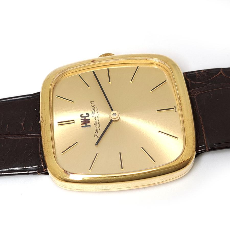 IWC シャフハウゼン　オールドインター クッションケース Cal.423 2572 手巻き イエローゴールド メンズ IWC [アンティーク ヴィンテージ] 【中古】 【時計】 IWC SCHAFFHAUSEN（IWCシャフハウゼン） IWC シャフハウゼン オールド