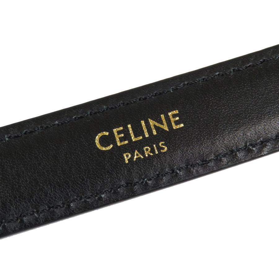 CELINE（セリーヌ） トリオンフ ベルト 90 ユニセックス ブラック 中古