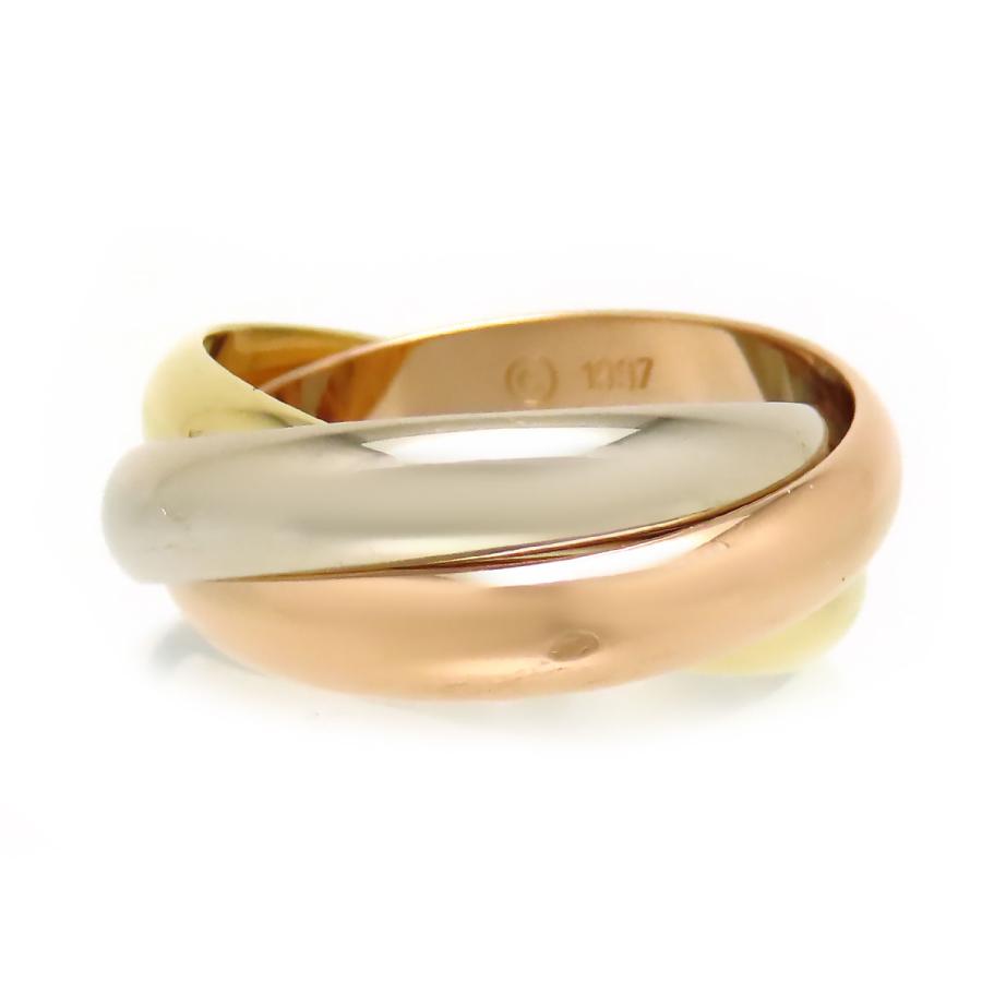 Cartier（カルティエ） トリニティ リング MM #53 750 (K18YG K18WG