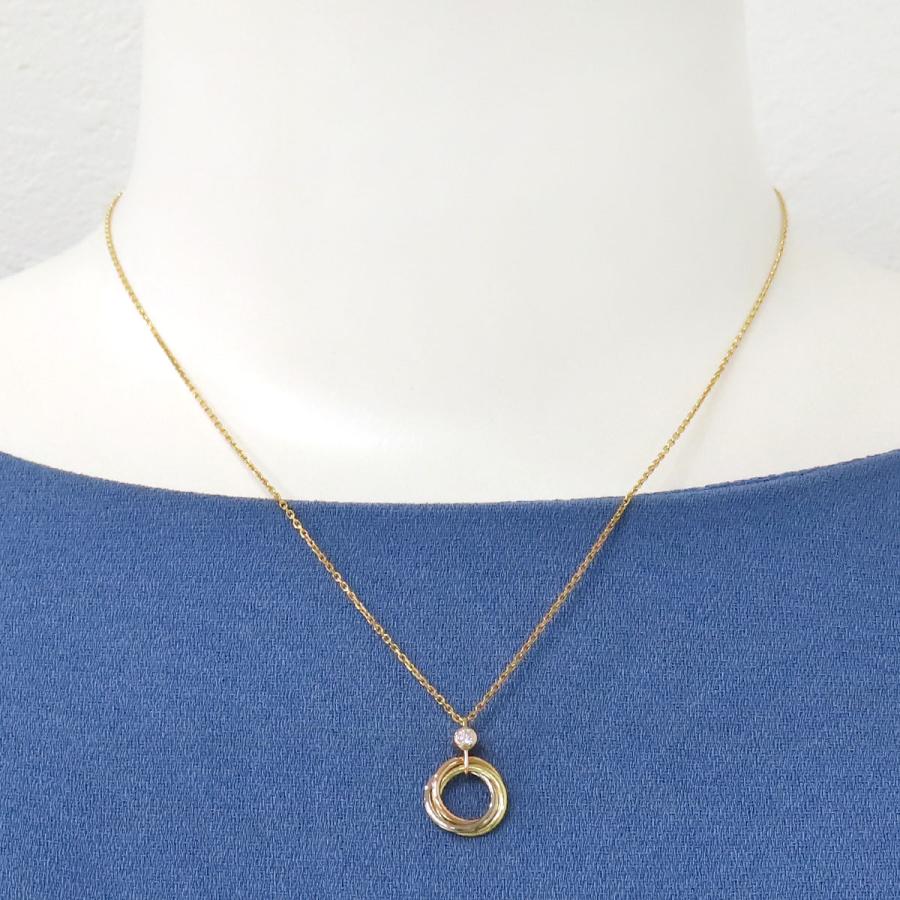 Cartier（カルティエ） ベビー トリニティ ネックレス ダイヤモンド