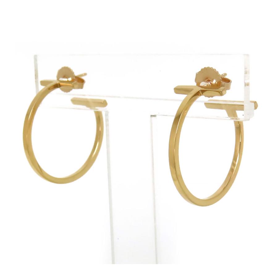 Tiffany Tワイヤーフープピアス Tワイヤー フープ ピアス ミディアム RG[60011243 34448124] T wire