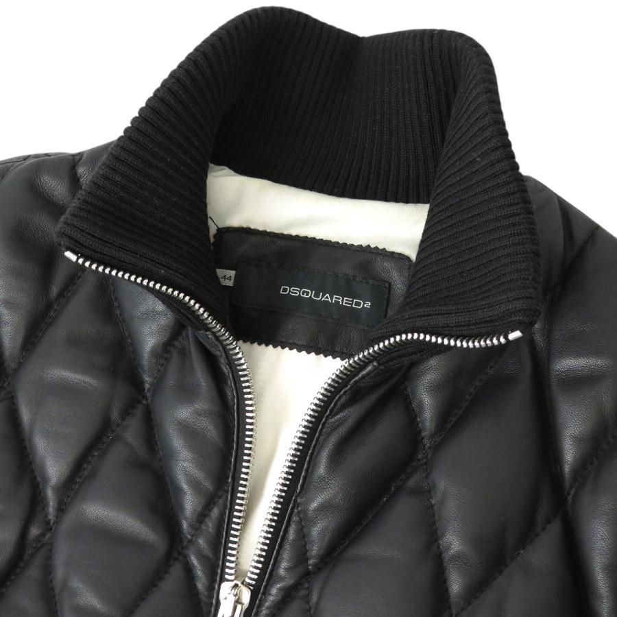 DSQUARED2（ディースクエアード） レザー ダウンジャケット メンズ