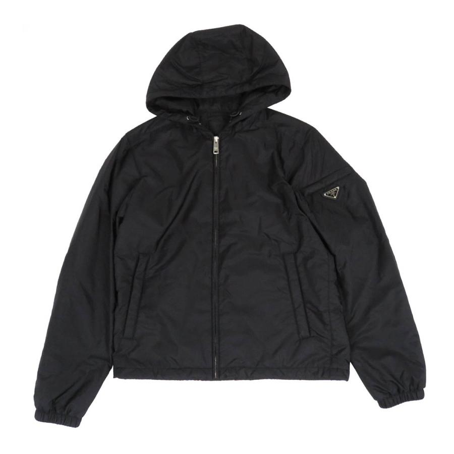 PRADA ブラック ダウンジャケット フード付き SGM242 プラダ ダウン