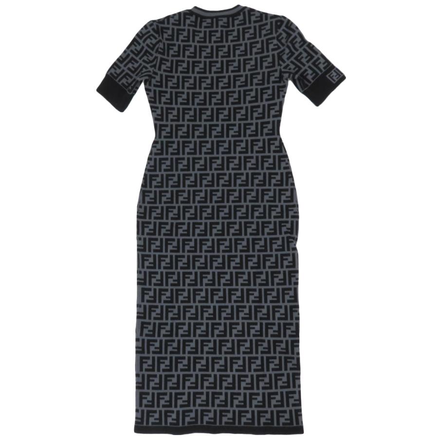 FENDI（フェンディ） ズッカ柄 ニット 半袖 ワンピース FZD753 A5QG