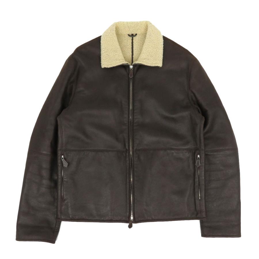 HERMES（エルメス） ムートン ジャケット メンズ ダークブラウン 中古
