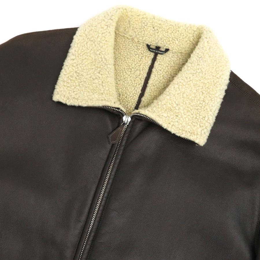 HERMES（エルメス） ムートン ジャケット メンズ ダークブラウン 中古