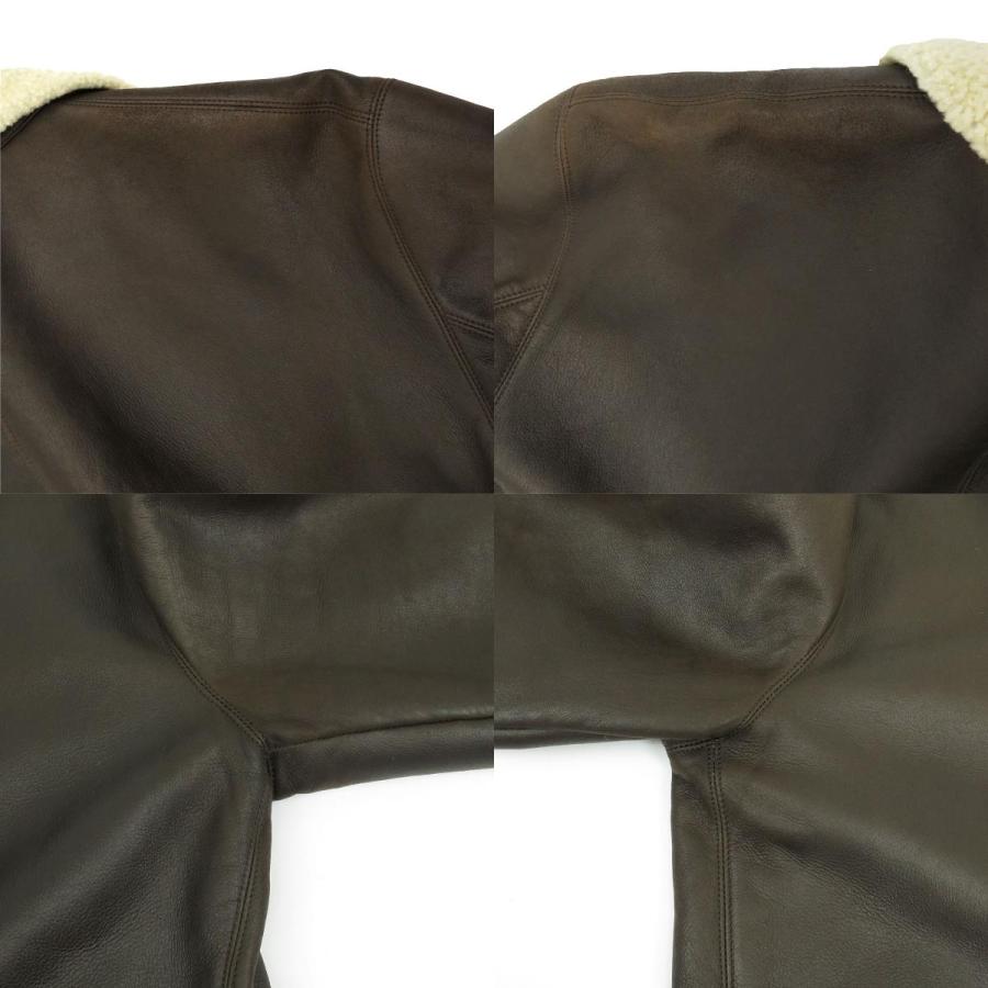 HERMES（エルメス） ムートン ジャケット メンズ ダークブラウン 中古